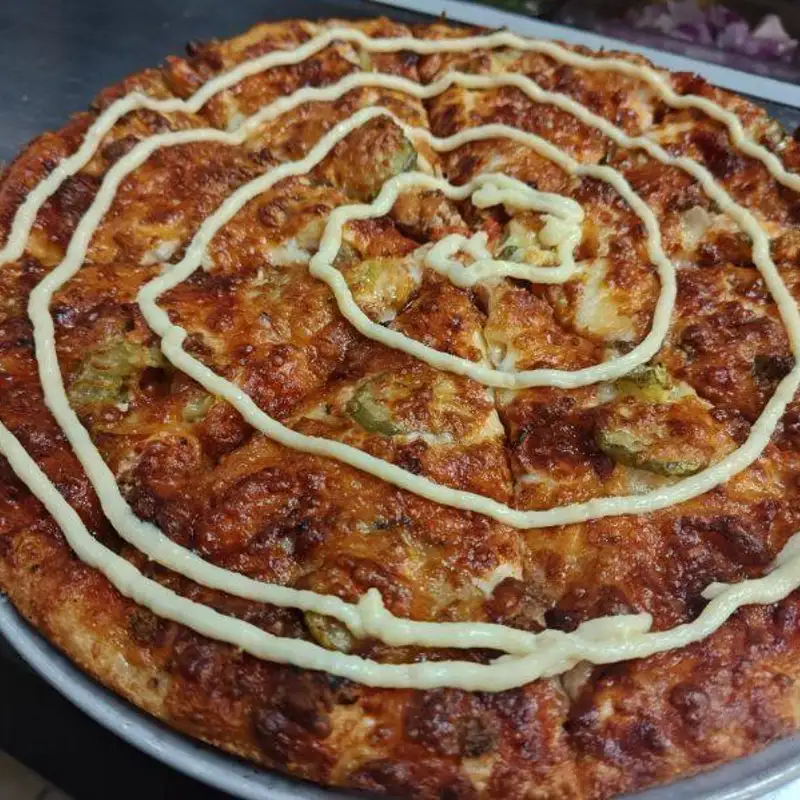 Bacon Cheese Burger Pizza