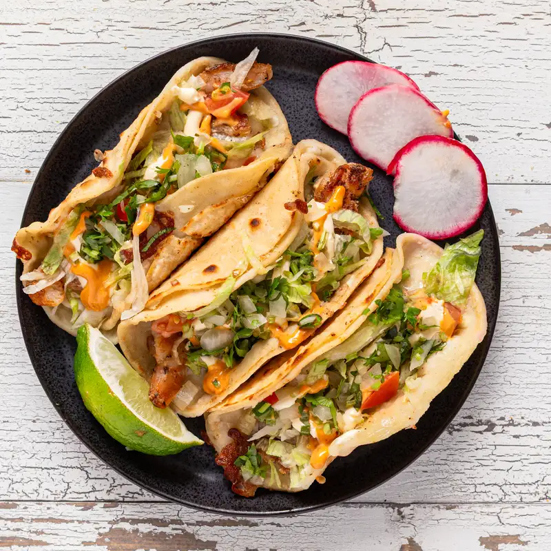 Camarones/Shrimp Tacos