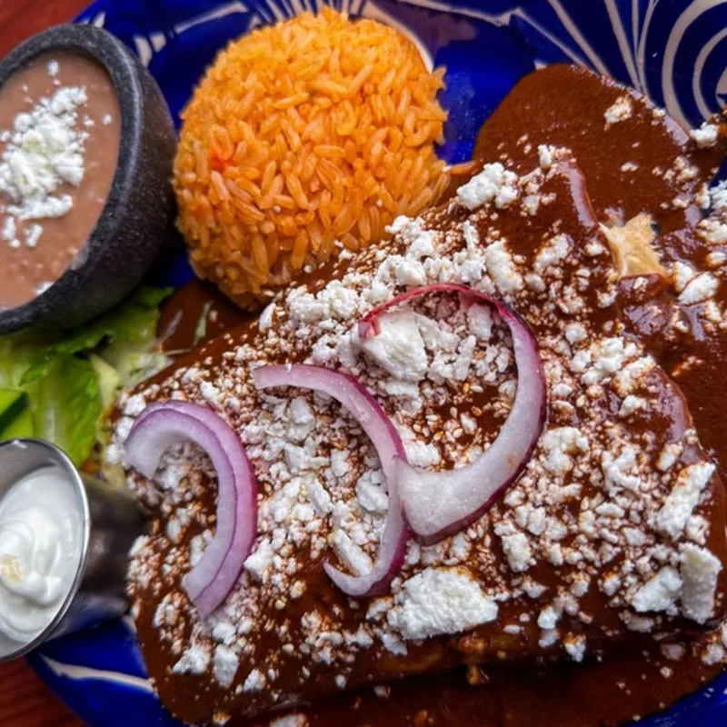 Mole Enchiladas