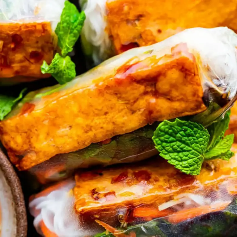 8. Vegetarian Spring Rolls