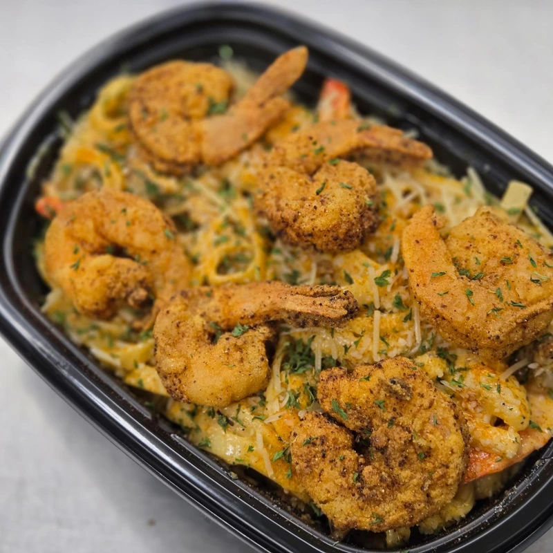 Fried Shrimp Pasta