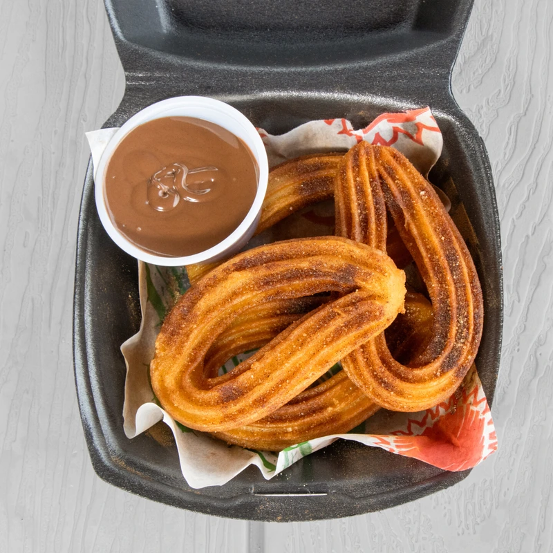Churros con Cajeta o Nutella
