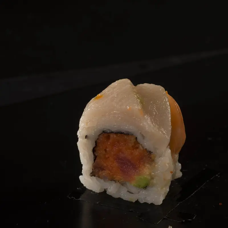 Spicy Tuna Roll on Fire