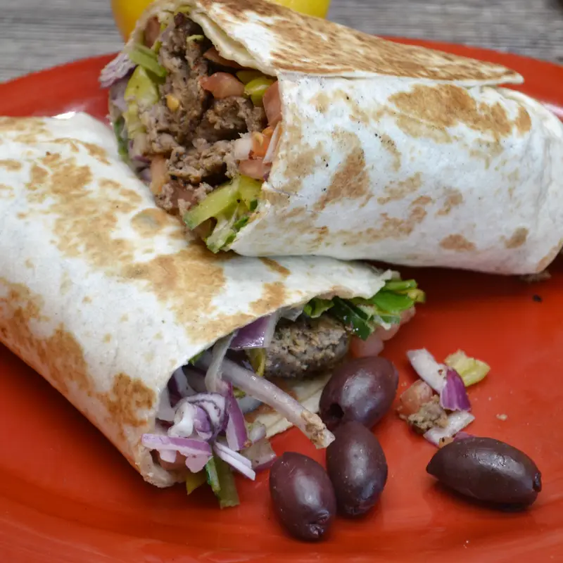 7. Shawarma Chicken wrap
