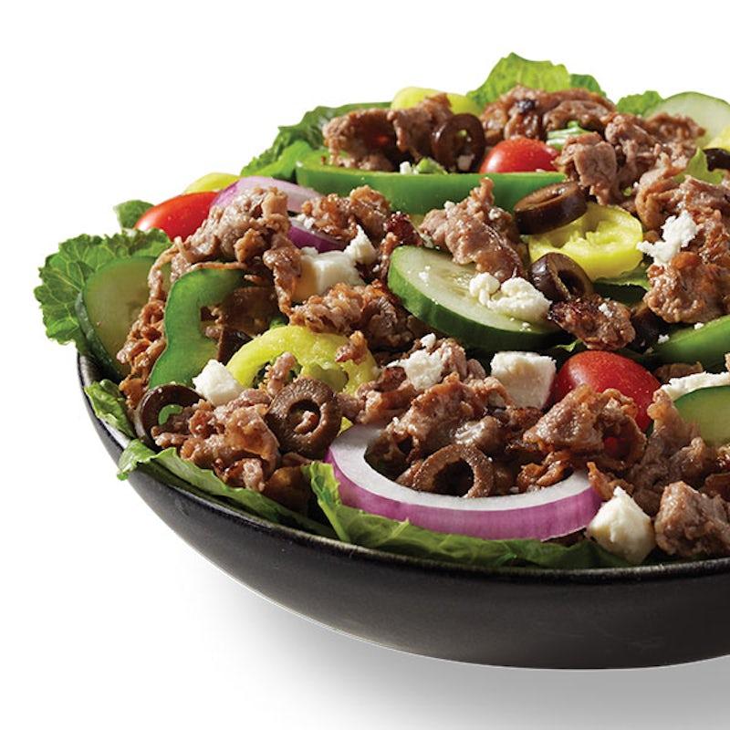 Entree Steak Greek Salad