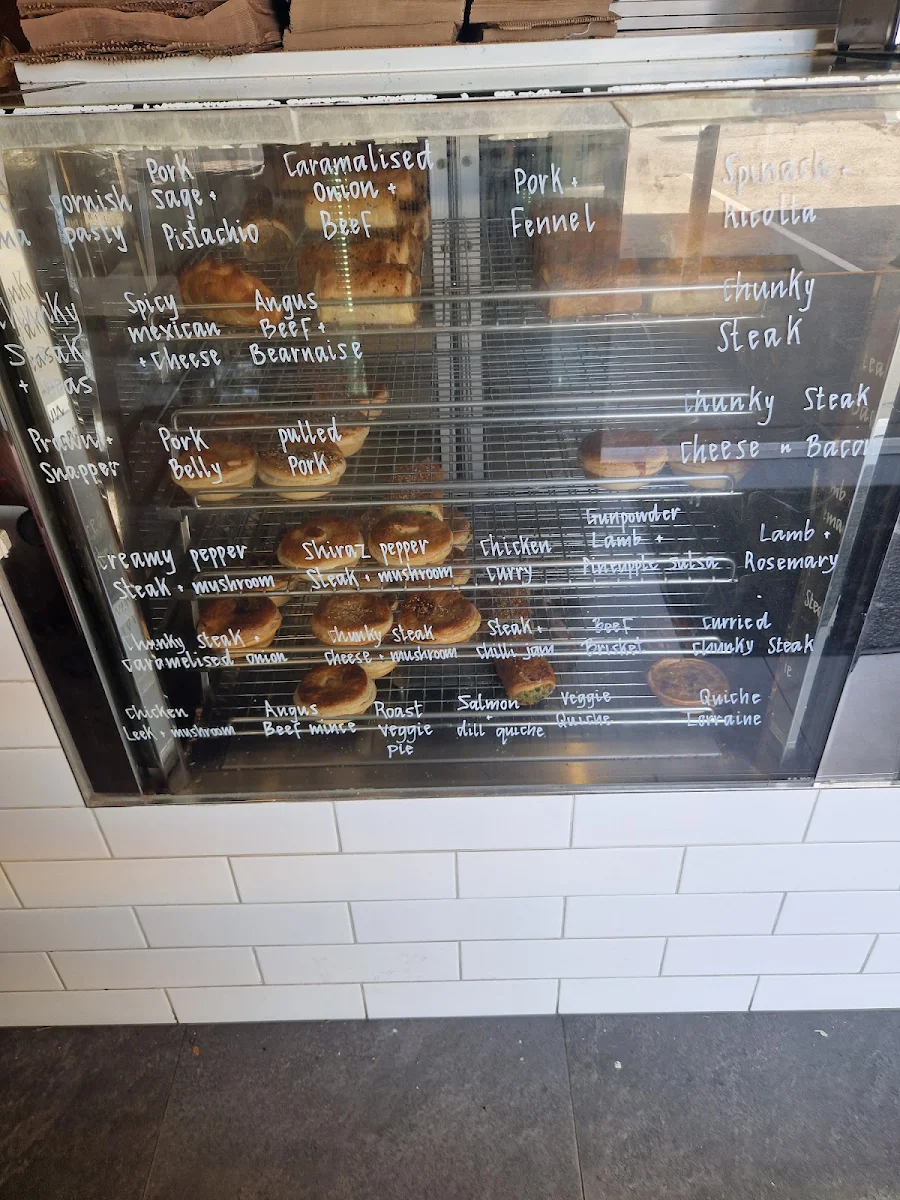 Menu, Rick’s Artisan Pies & Sourdough