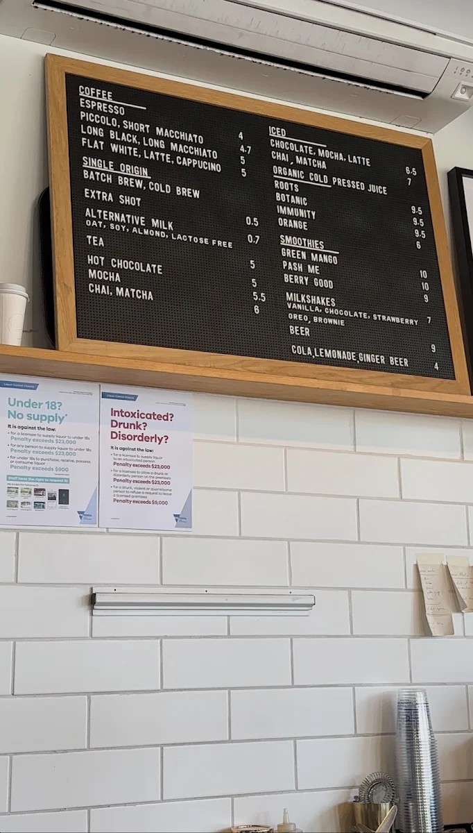 Menu, Mary Miller Cafe