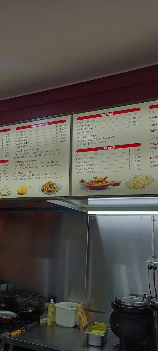 Menu, Raj Bhavan Take Away and Dine In