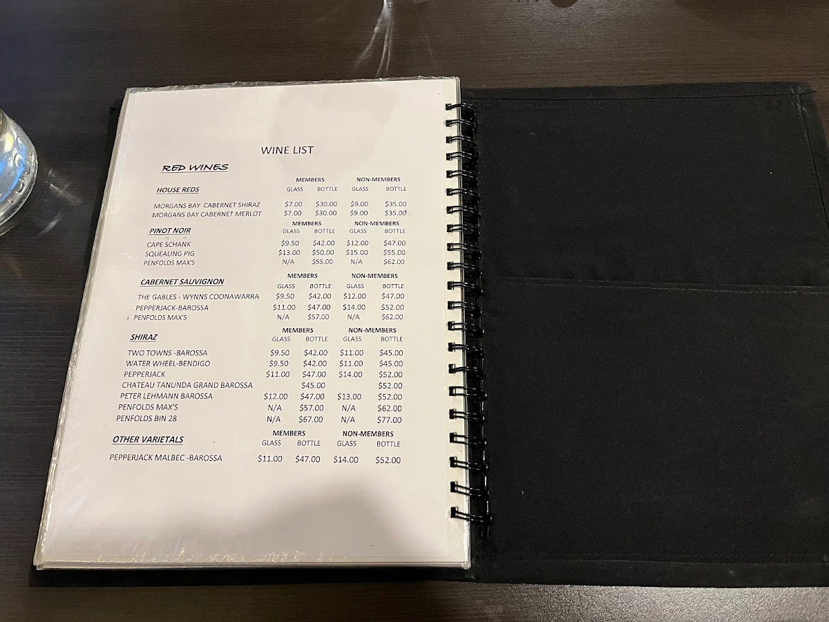Menu, Sorrento Thai