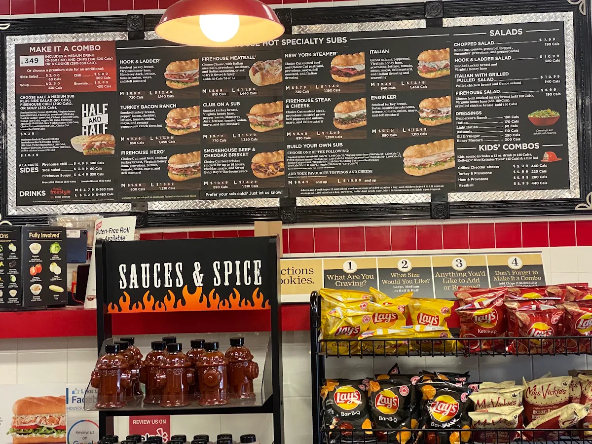 Menu, Firehouse Subs East Gwillimbury / Newmarket