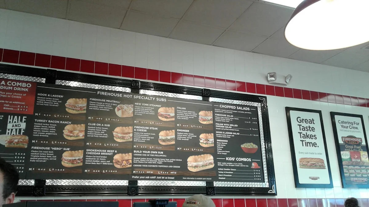 Menu, Firehouse Subs East Gwillimbury / Newmarket