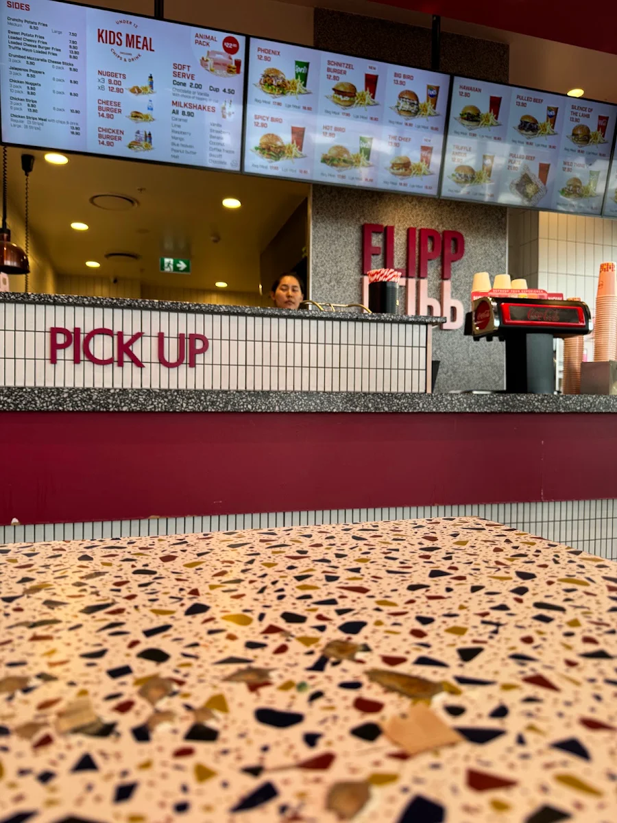 Menu, Flipp Burgers | Elara Village