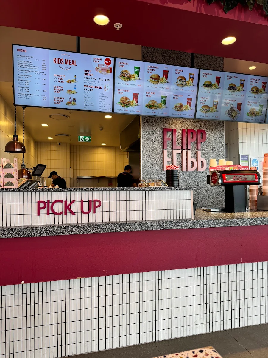 Menu, Flipp Burgers | Elara Village