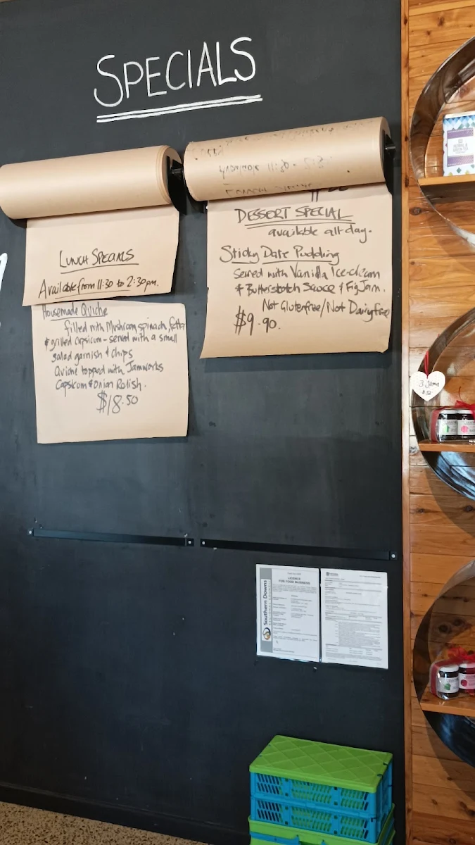 Menu, Jamworks Gourmet Foods