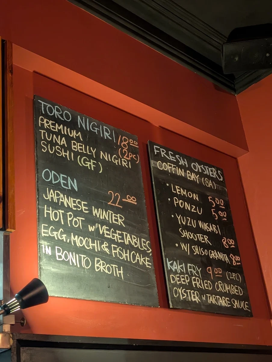 Menu, DenDeke Japanese Bar & Dining