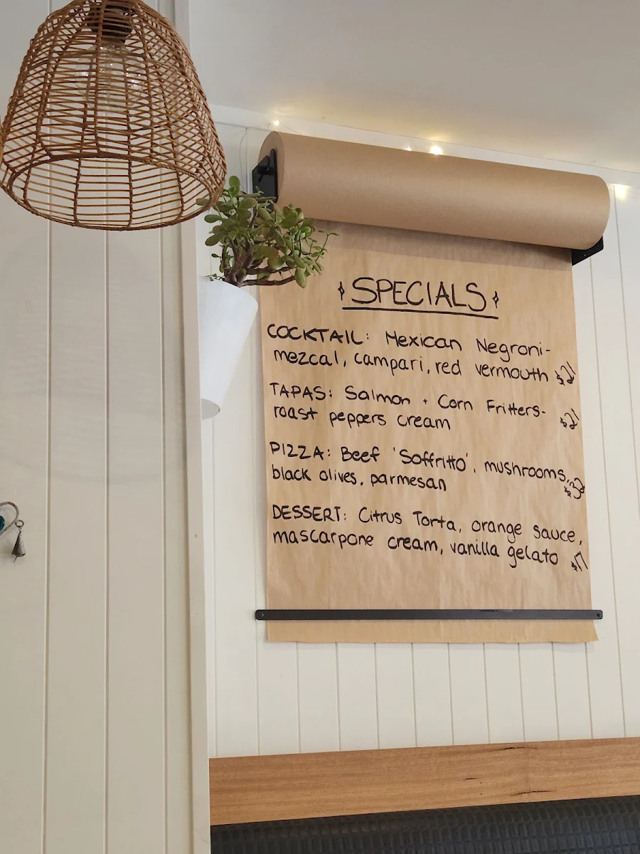 Menu, Four Hands Tapas & Pizza Restaurant