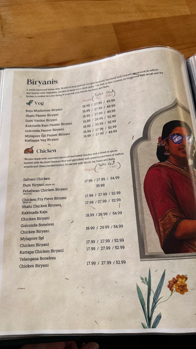 Menu, Shaaz | Indian Cuisine | Scarborough