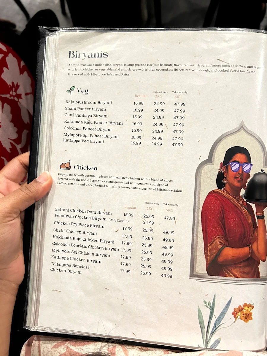 Menu, Shaaz | Indian Cuisine | Scarborough