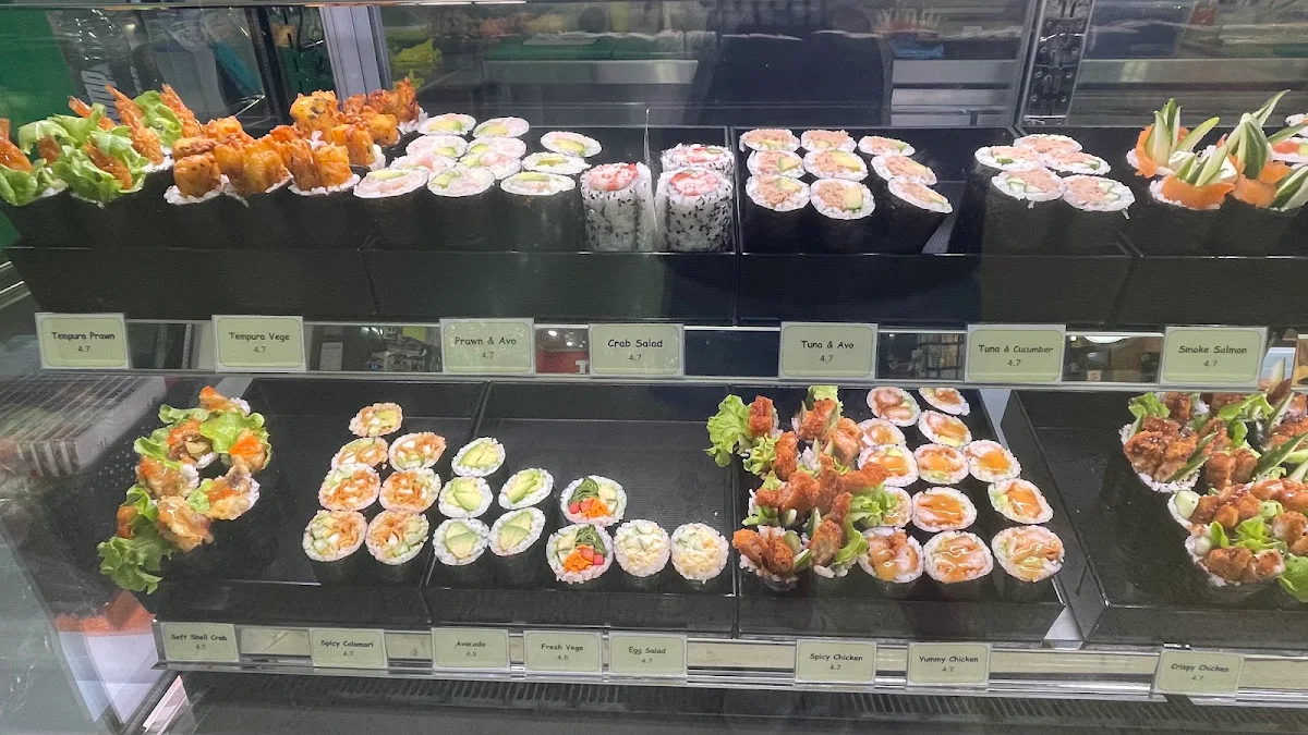 Menu, Joa Sushi Sydney Street Markets