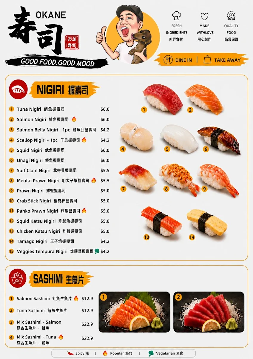 Menu, Mr.D Kitchen 大鳥雞排