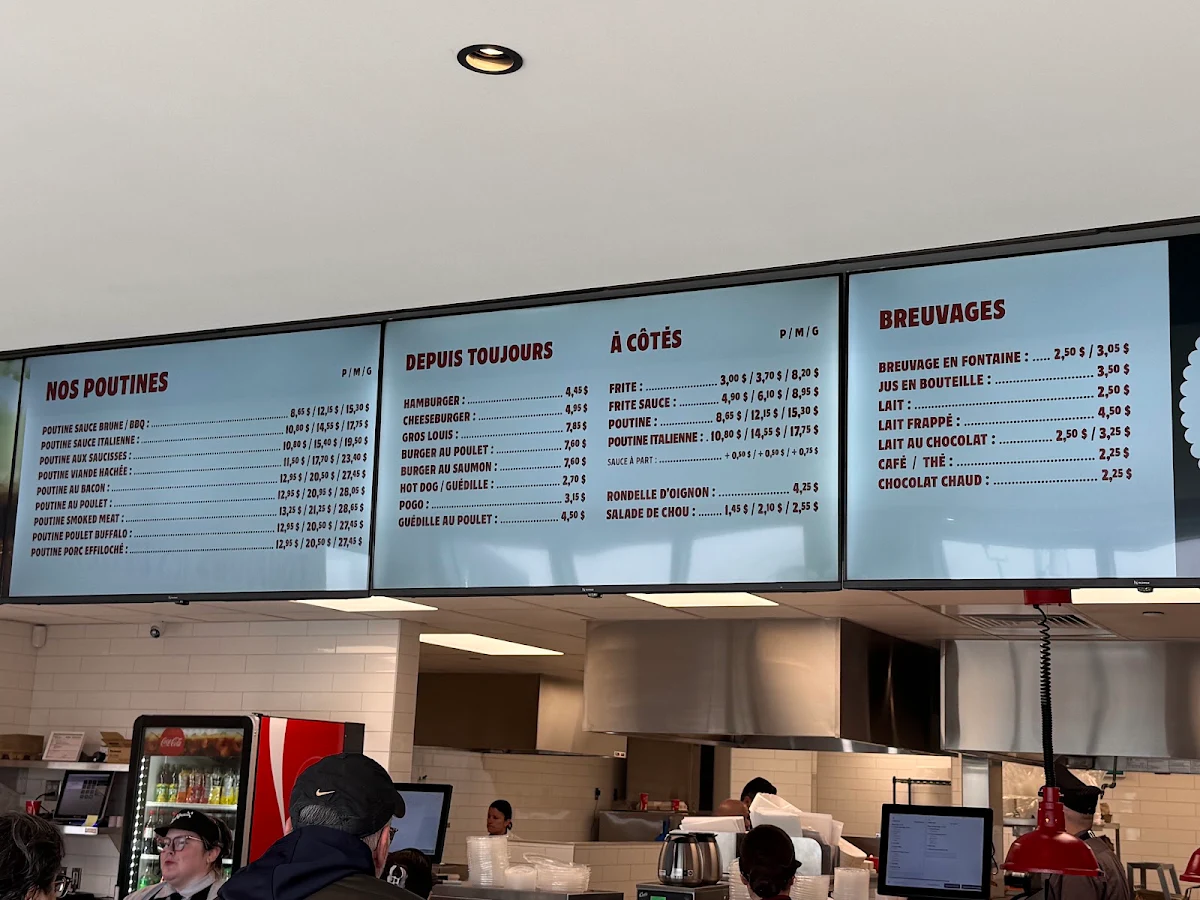 Menu, Louis' Luncheonette