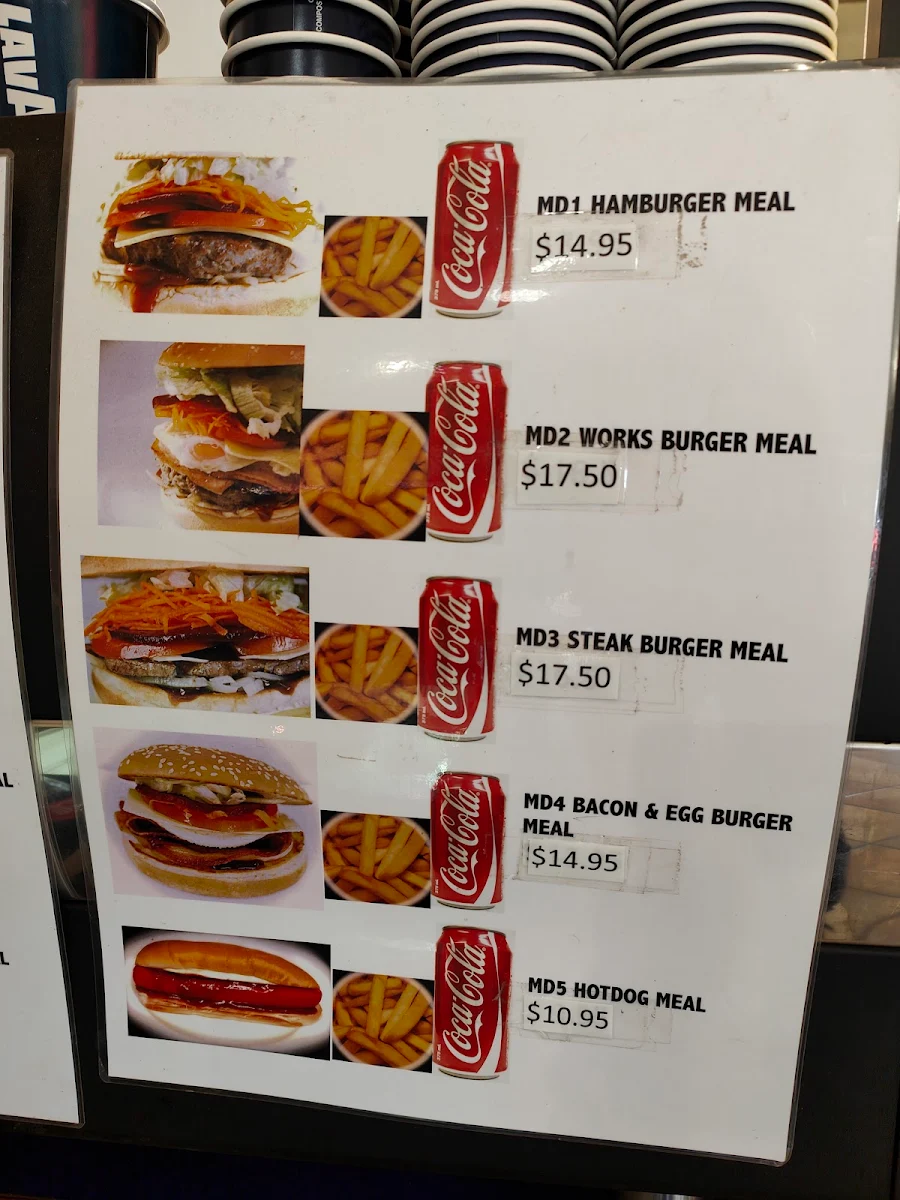 Menu, The Clock Corner Shop