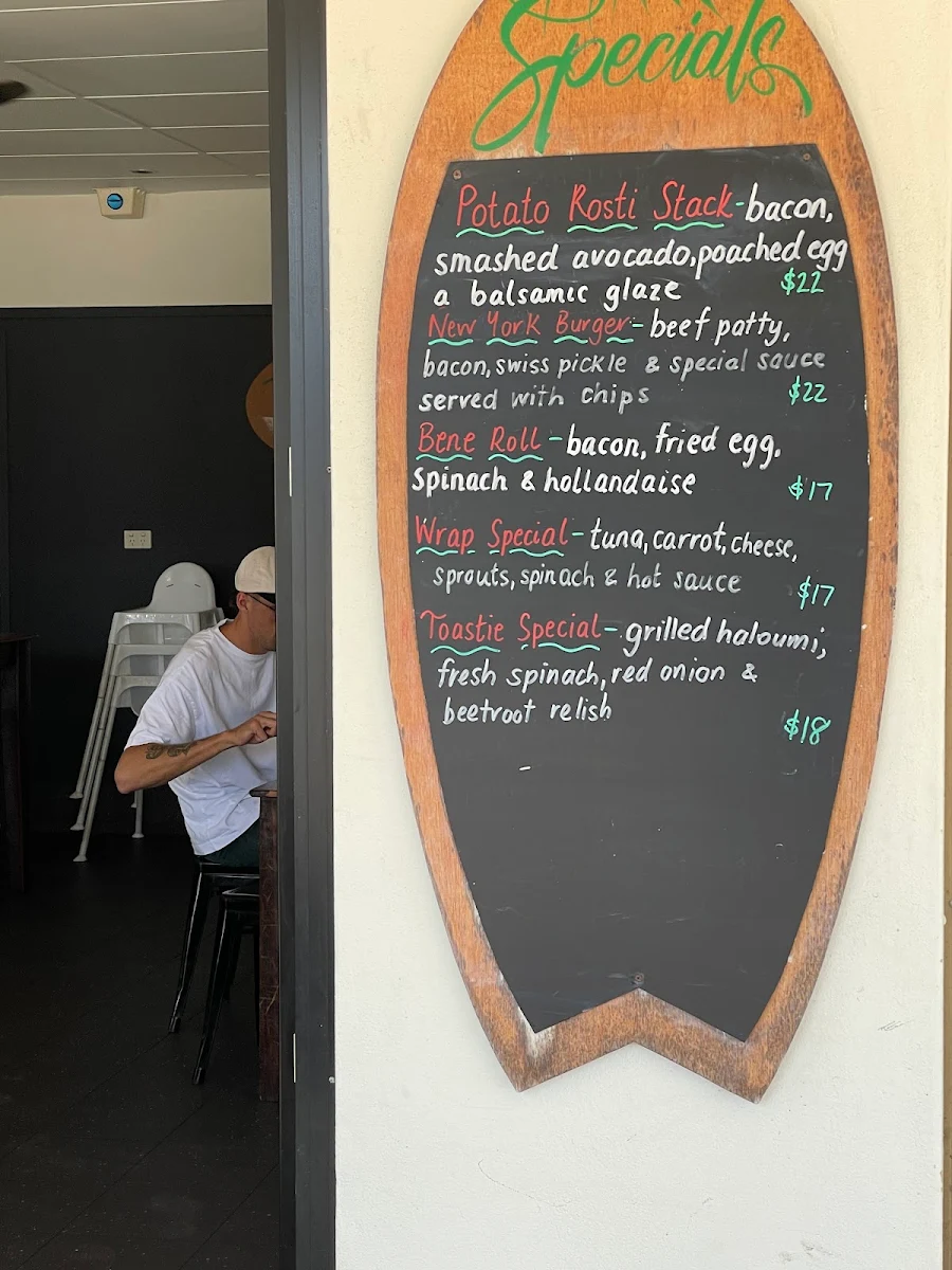 Menu, Lennox Point Cafe