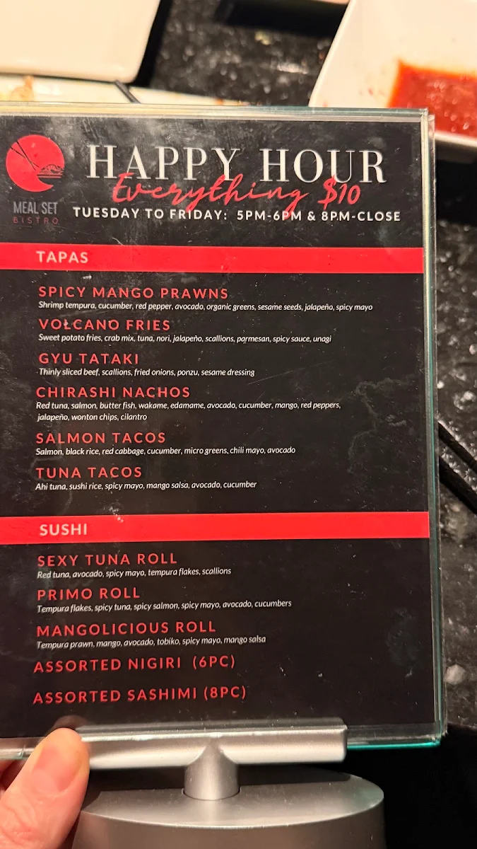 Menu, Meal Set Bistro | Sushi