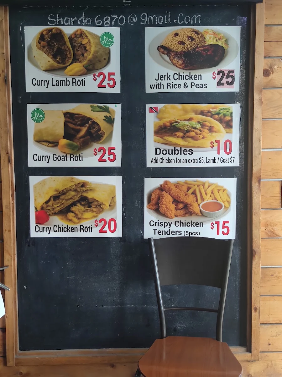 Menu, Caribbean Island Kitchen