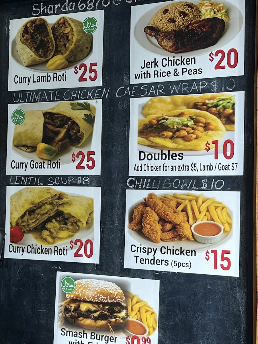 Menu, Caribbean Island Kitchen