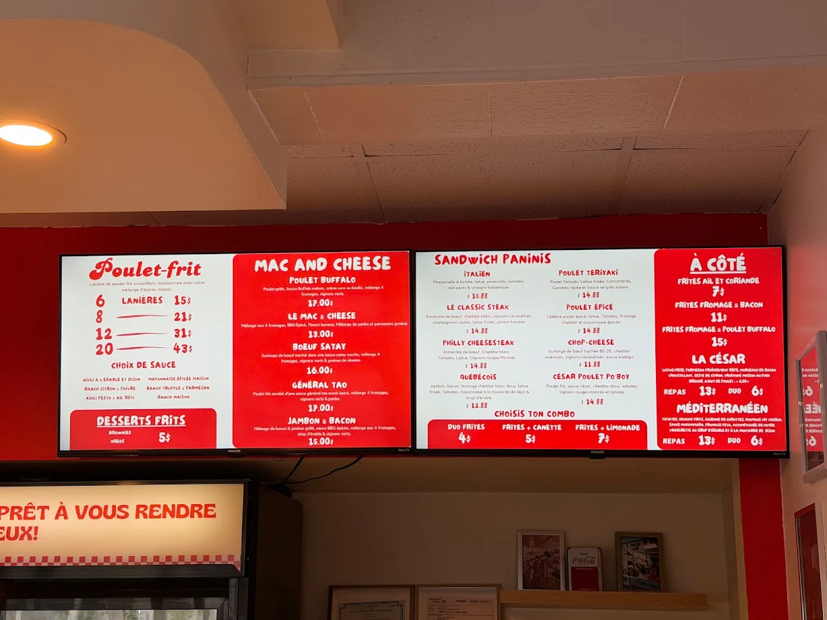 Menu, Panini Spot