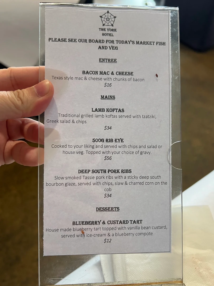 Menu, 12 Mile Steakhouse