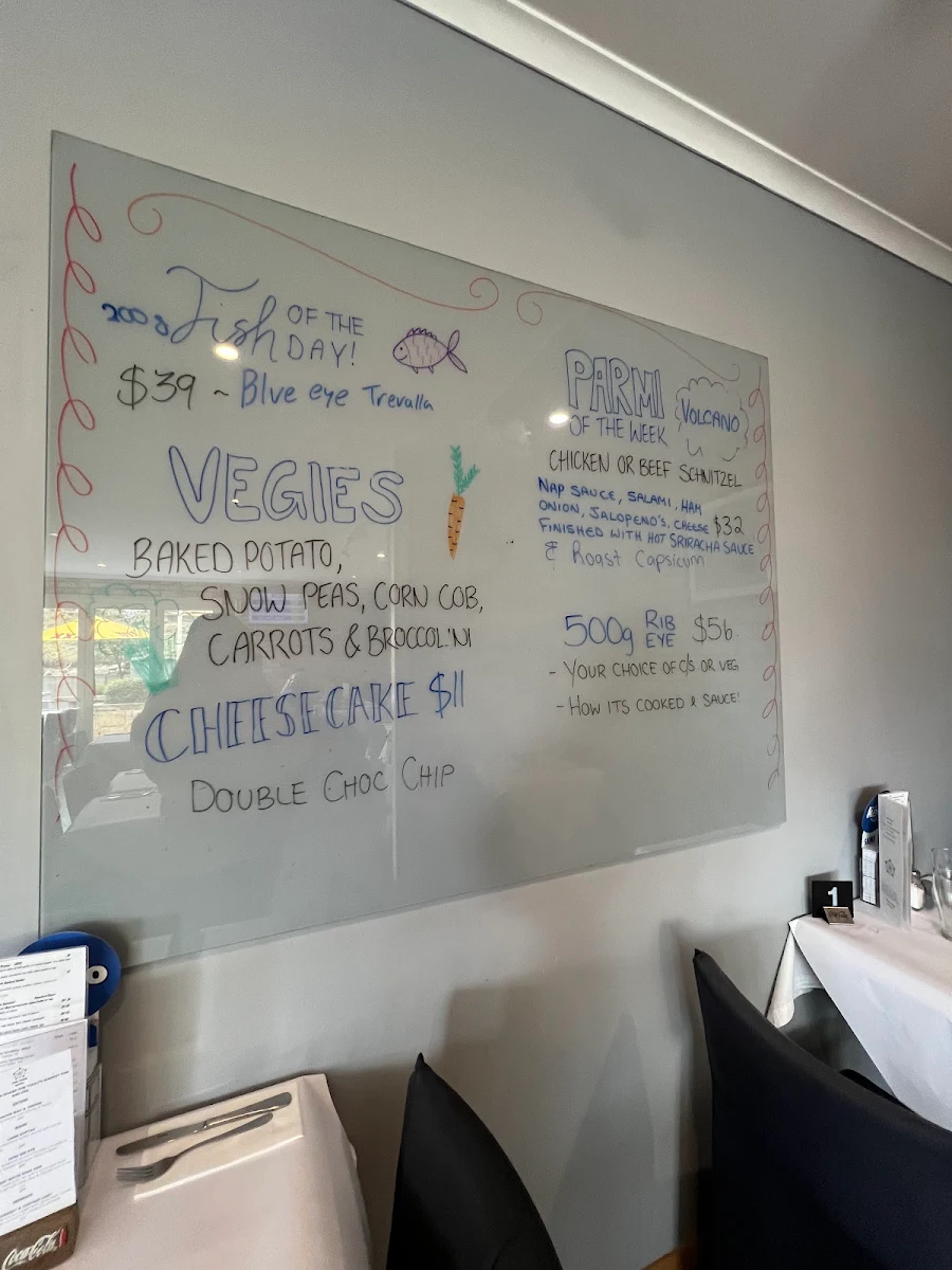 Menu, 12 Mile Steakhouse