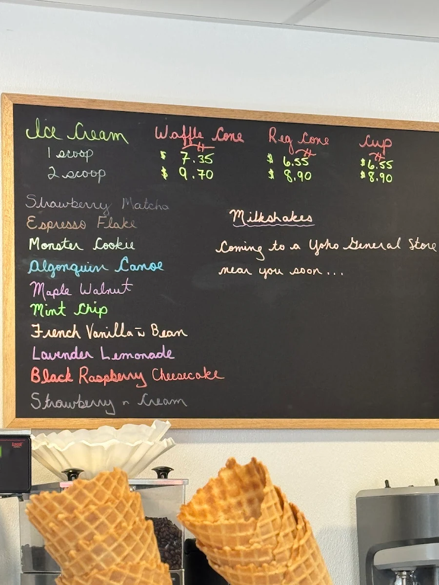 Menu, The Siding Café