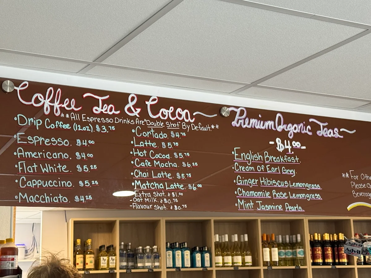 Menu, The Siding Café