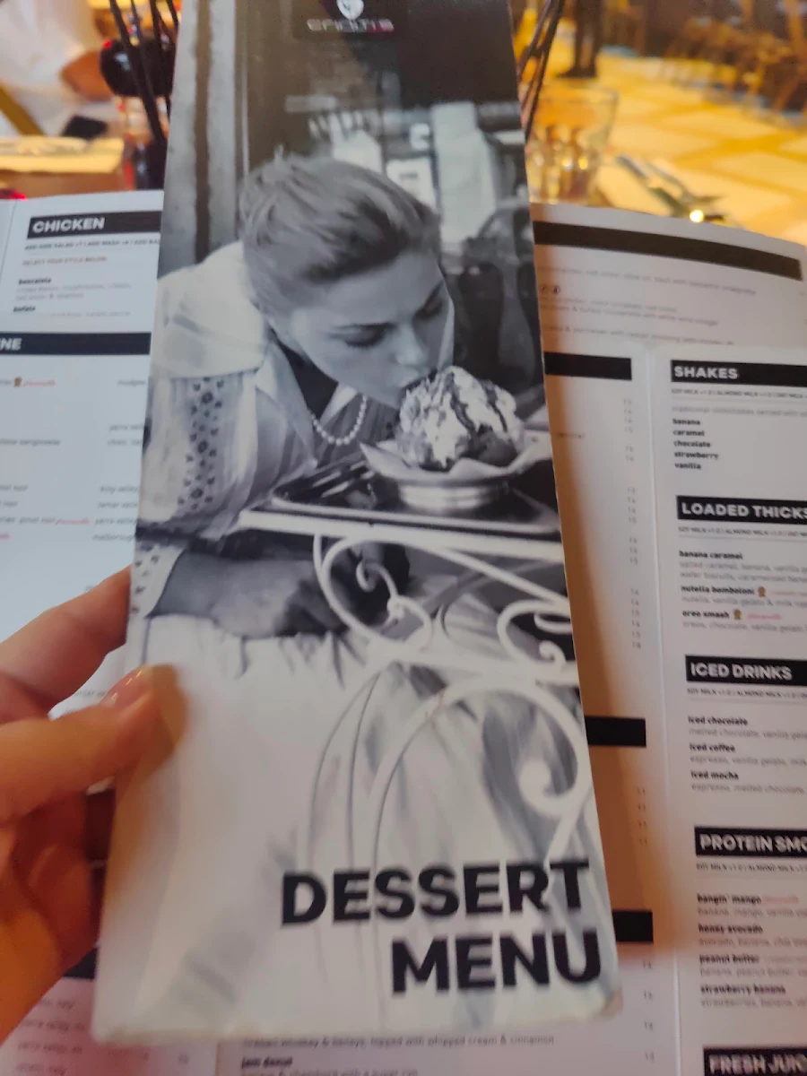 Menu, Criniti's Karrinyup