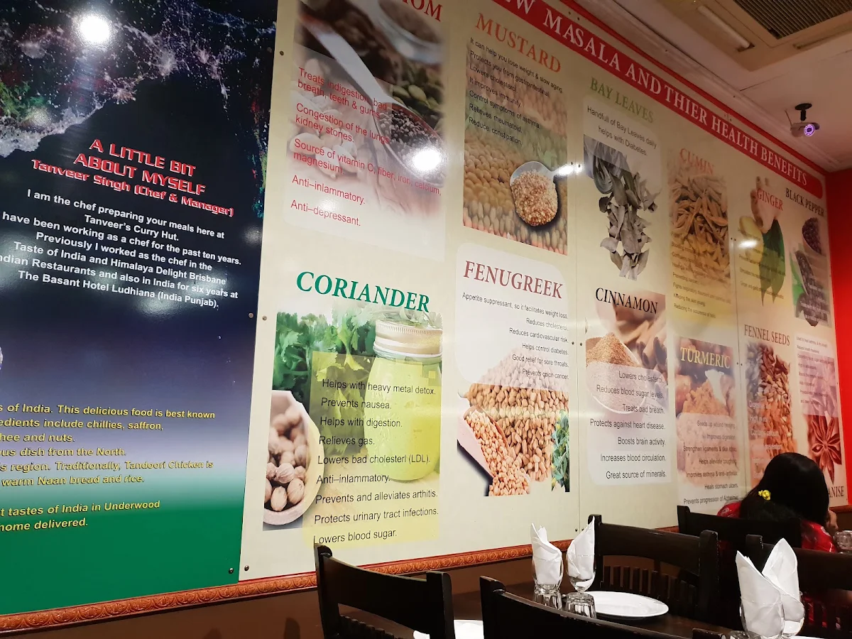 Menu, Tanveer's Curry Hut Boonah