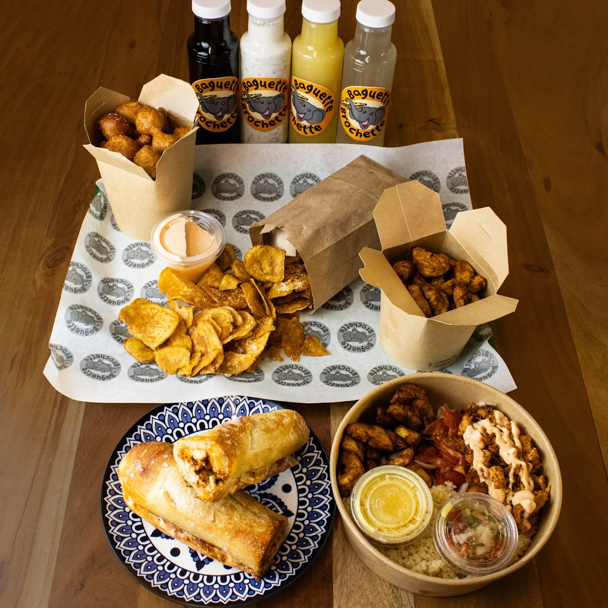 Food & drink, Baguette Brochette Quebec
