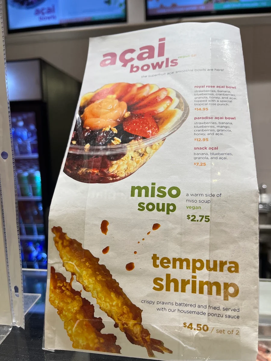 Menu, SPLASH POKE