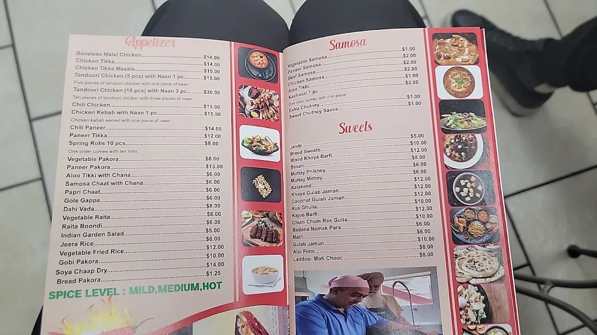 Menu, Dil-e-Punjab Sweets & Restaurant