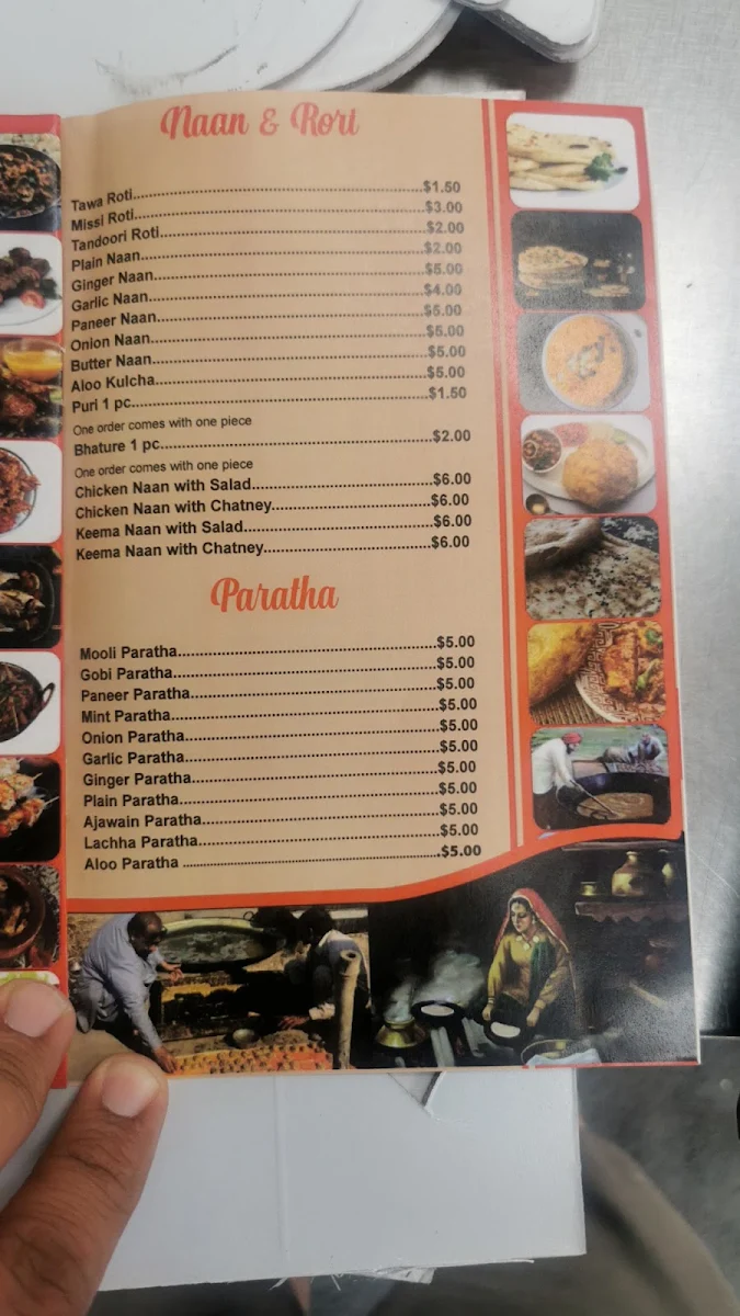 Menu, Dil-e-Punjab Sweets & Restaurant