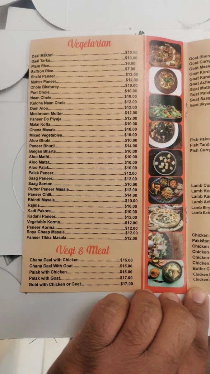 Menu, Dil-e-Punjab Sweets & Restaurant