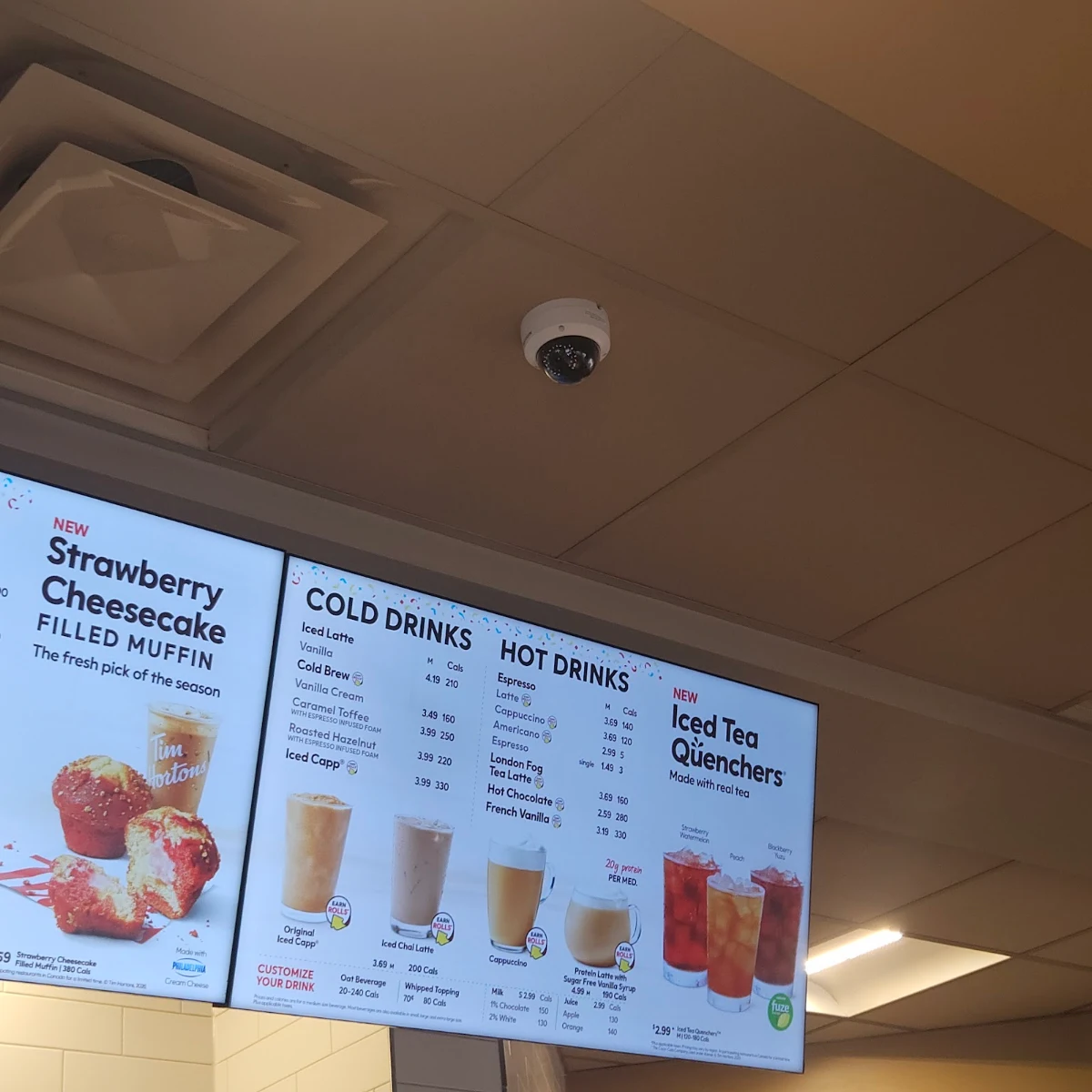 Menu, Tim Hortons