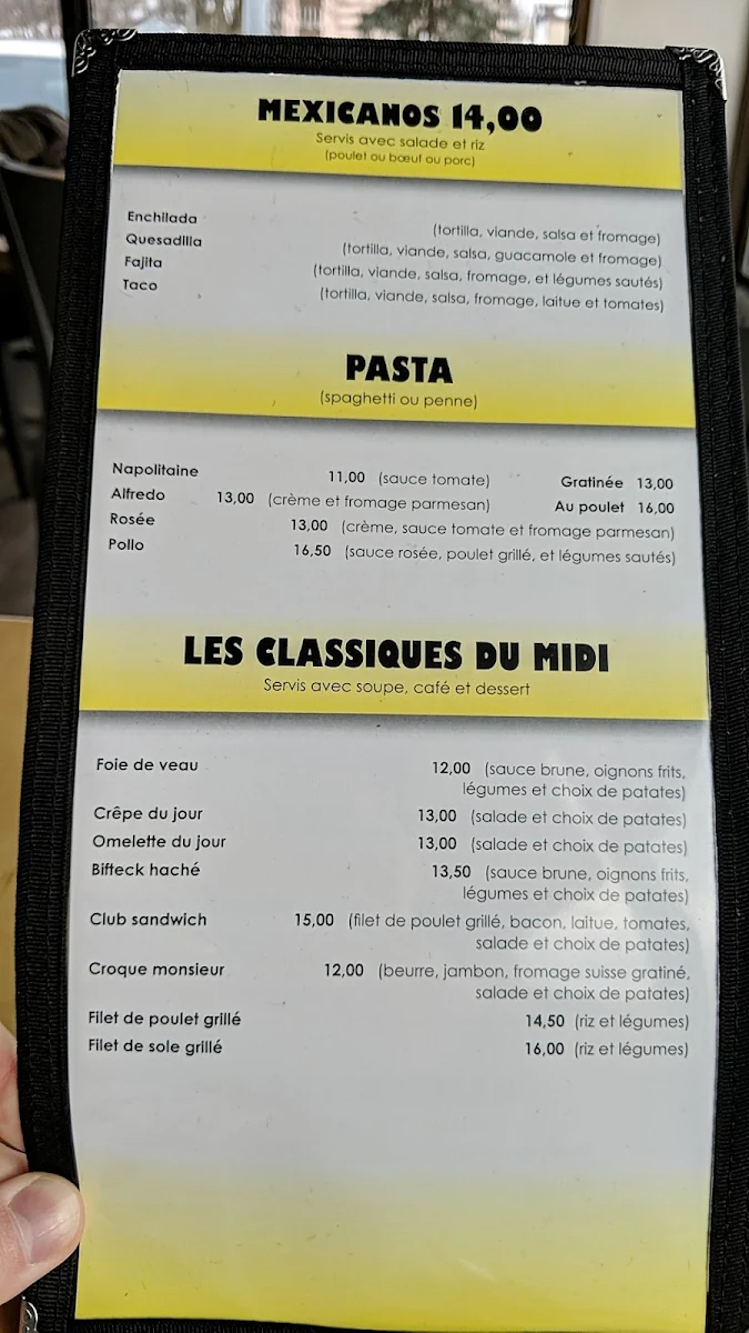 Menu, L'Oeuficiel