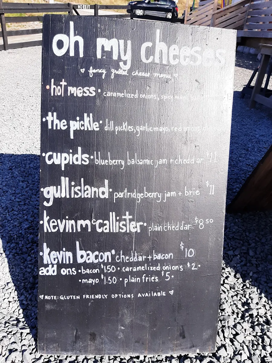 Menu, Oh My Cheeses