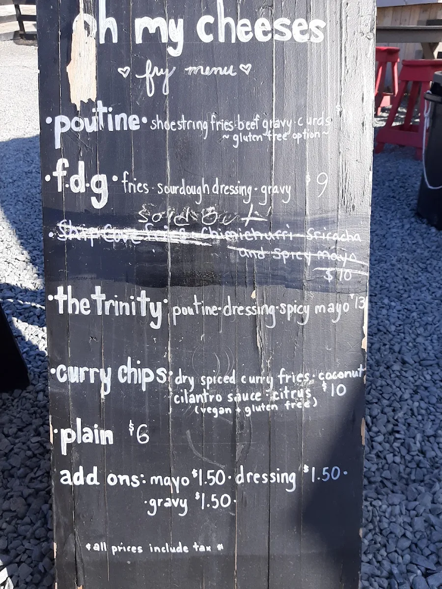 Menu, Oh My Cheeses