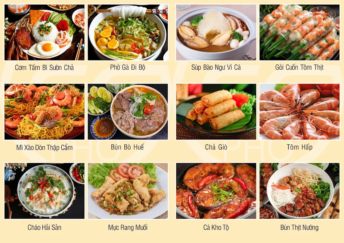 Menu, Saigon Pho Restaurant - Dingley Village