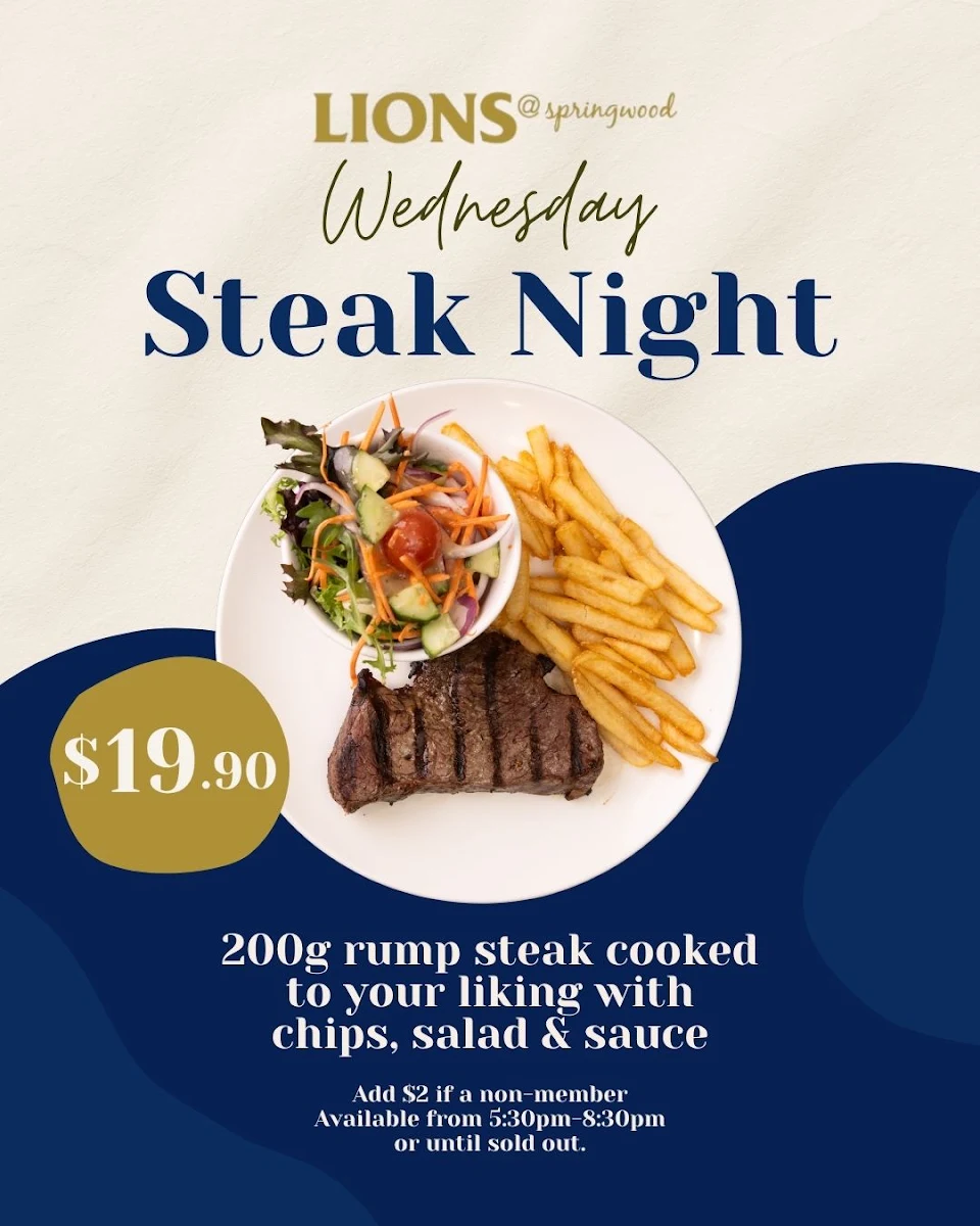 Menu, LIONS@springwood