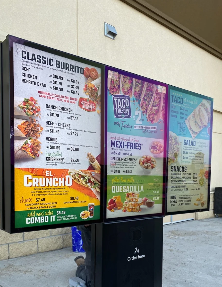 Menu, TacoTime