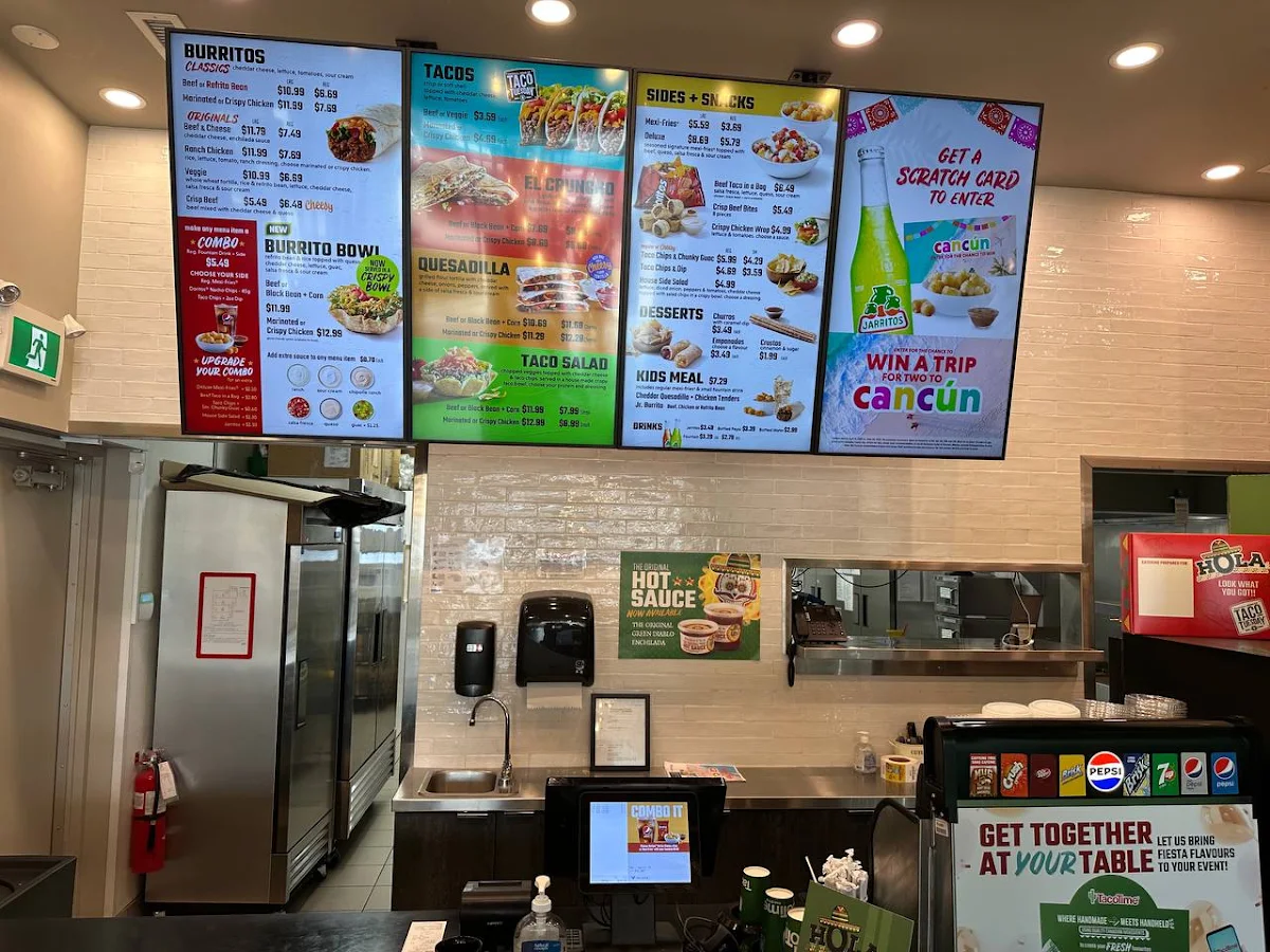 Menu, TacoTime